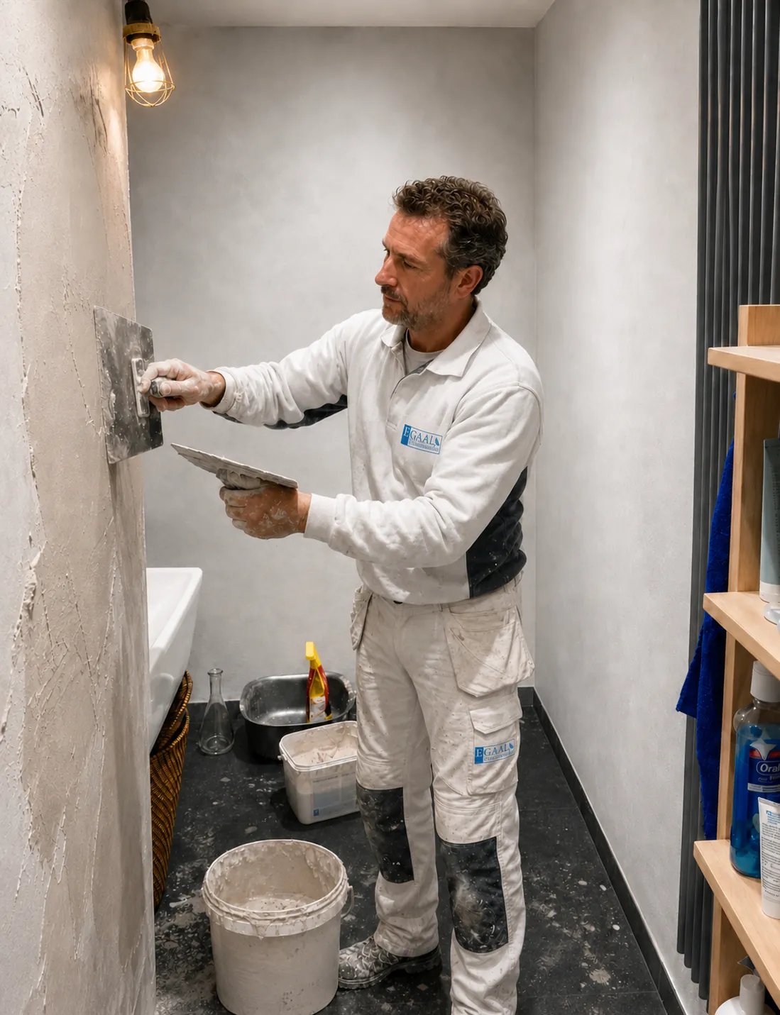 badkamer stucwerk